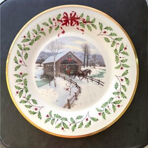 Lenox Annual Holiday Collector Plate 2007